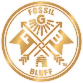 Fossil Bluff Masonic Gifts Gold Logo